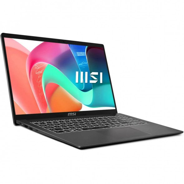 Ноутбук MSI Modern 15 F1MXG-1281RU (15.6&amp;quot;, IPS, Intel Core 5 120U, 10 ядер, 16 ГБ DDR5, SSD 512 ГБ, Intel Iris Xe Graphics, Windows 11), чёрный в Пензе