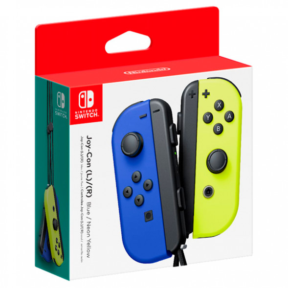 Геймпад Nintendo Switch Joy-Con controllers Duo, синий/желтый в Пензе