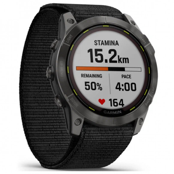 Умные часы Garmin Enduro 2 угольно-серый DLC титановый с нейлоновым ремешком UltraFit 010-02754-01 в Пензе