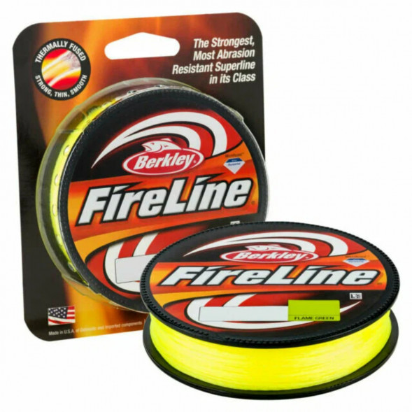 Леска Berkley FireLine 0,20mm 13,2kg 270m, Flame Green (желтый неон) в Пензе