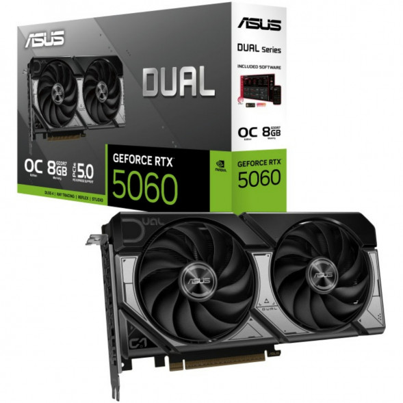 Видеокарта ASUS GeForce RTX 5060 Dual OC 8Gb (DUAL-RTX5060-O8G) в Пензе