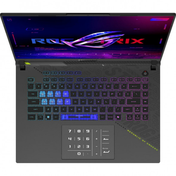 Ноутбук ASUS ROG Strix G16 G614PP-TS207 (16&amp;quot;, IPS, AMD Ryzen 9 8940HX 2.4ГГц, 16 ядер, 32ГБ DDR5, 512ГБ SSD, NVIDIA GeForce RTX 5070 8 ГБ, без ОС), серый в Пензе