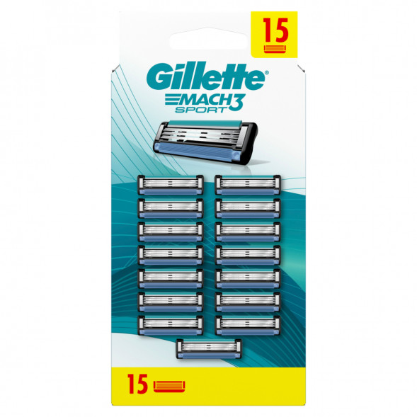 Лезвия для бритвы Gillette Mach3 Sport, 15 шт. в Пензе