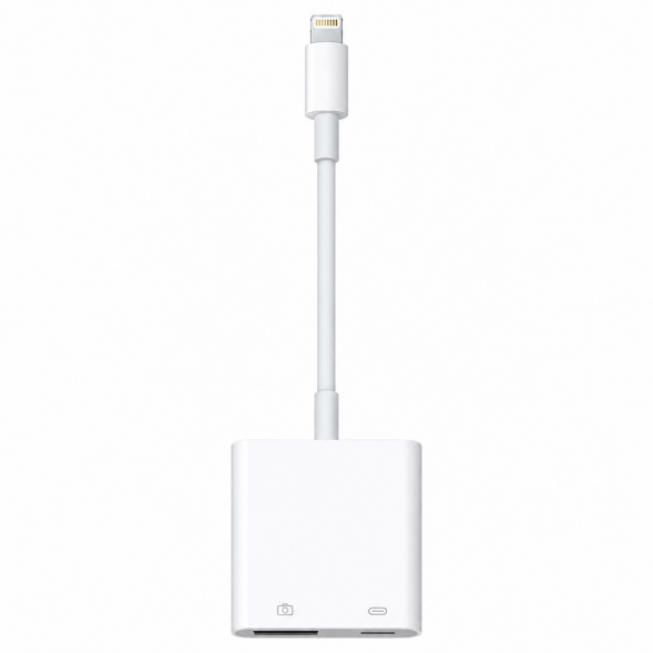 Разъем Apple Lightning - USB/Lightning, белый в Пензе