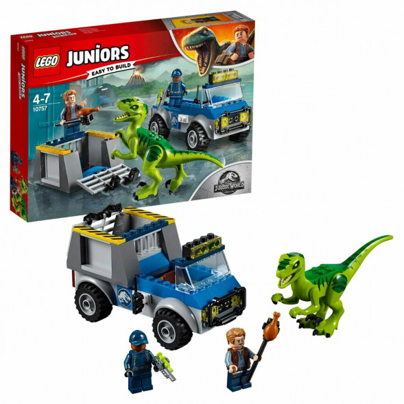 Конструктор LEGO Juniors 10757 Грузовик спасателей для перевозки раптора в Пензе